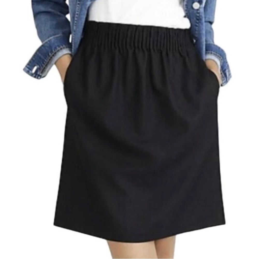 J Crew Mercantile Paper Bag Black Skirt